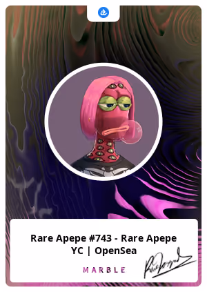 Rare Apepe #743 - Rare Apepe YC | OpenSea