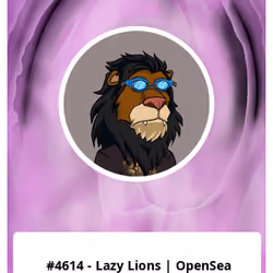 #4614 - Lazy Lions | OpenSea