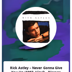 Rick Astley – Never Gonna Give You Up (1987, Vinyl) - Discogs