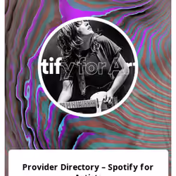 Provider Directory – Spotify for Artists