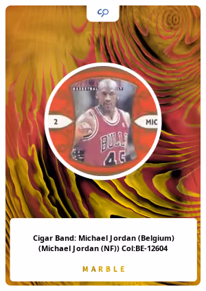 Cigar Band: Michael Jordan (Belgium) (Michael Jordan (NF)) Col:BE-12604