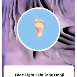 🦶🏻 Foot: Light Skin Tone Emoji