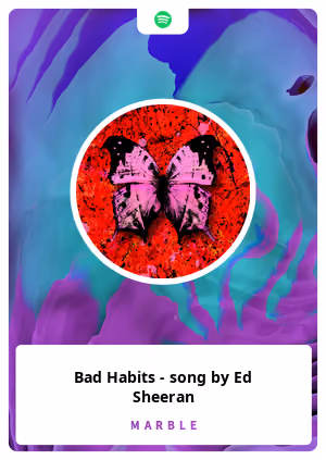 Bad Habits - song by Ed Sheeran 