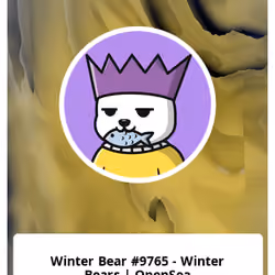 Winter Bear #9765 - Winter Bears | OpenSea