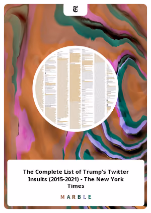 The Complete List of Trump's Twitter Insults (2015-2021) - The New York Times