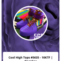 Cool High Tops #5635 - 10KTF | OpenSea