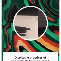 Dispicable practices of Jehovahs Witnesses part 1.