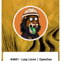 #4601 - Lazy Lions | OpenSea