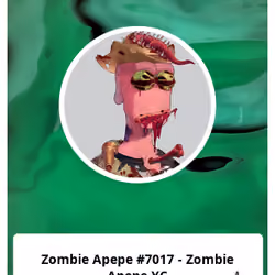 Zombie Apepe #7017 - Zombie Apepe YC 