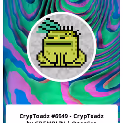 CrypToadz #6949 - CrypToadz by GREMPLIN | OpenSea