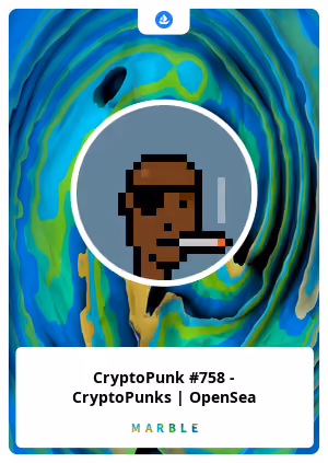 CryptoPunk #758 - CryptoPunks | OpenSea