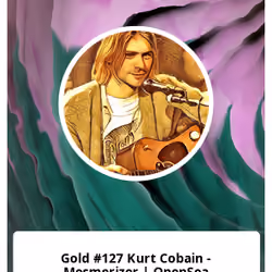 Gold #127 Kurt Cobain - Mesmerizer | OpenSea