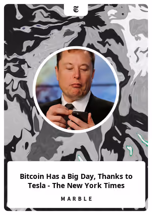 Bitcoin Has a Big Day, Thanks to Tesla - The New York Times