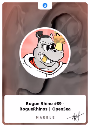 Rogue Rhino #89 - RogueRhinos | OpenSea