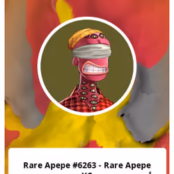 Rare Apepe #6263 - Rare Apepe YC 
