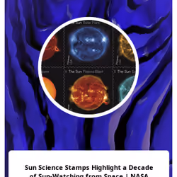 Sun Science Stamps Highlight a Decade of Sun-Watching from Space | NASA