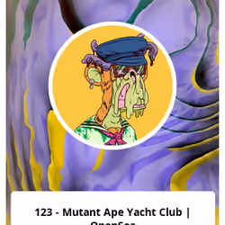 123 - Mutant Ape Yacht Club | OpenSea
