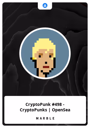 CryptoPunk #498 - CryptoPunks | OpenSea