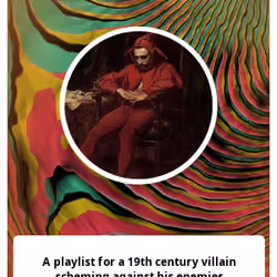 A playlist for a 19th century villain scheming against his enemies