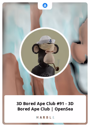 3D Bored Ape Club #91 - 3D Bored Ape Club | OpenSea