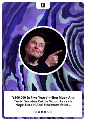 '$500,000 In Five Years'—Elon Musk And Tesla Devotee Cathie Wood Reveals Huge Bitcoin And Ethereum Price Predictions