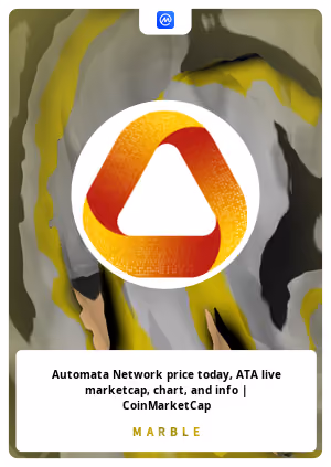 Automata Network price today, ATA live marketcap, chart, and info | CoinMarketCap