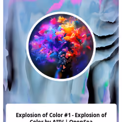 Explosion of Color #1 - Explosion of Color by AIIV | OpenSea