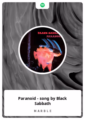 Paranoid - song by Black Sabbath 