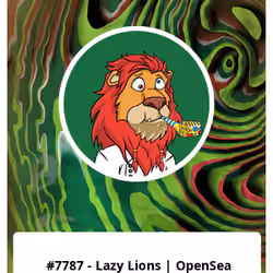 #7787 - Lazy Lions | OpenSea