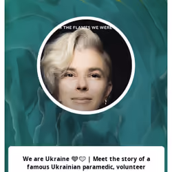 We are Ukraine 💙💛 | Meet the story of a famous Ukrainian paramedic, volunteer commander of Taira's Angels and junior sergeant of the Armed Forces of Ukraine,... | Instagram