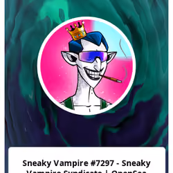 Sneaky Vampire #7297 - Sneaky Vampire Syndicate | OpenSea