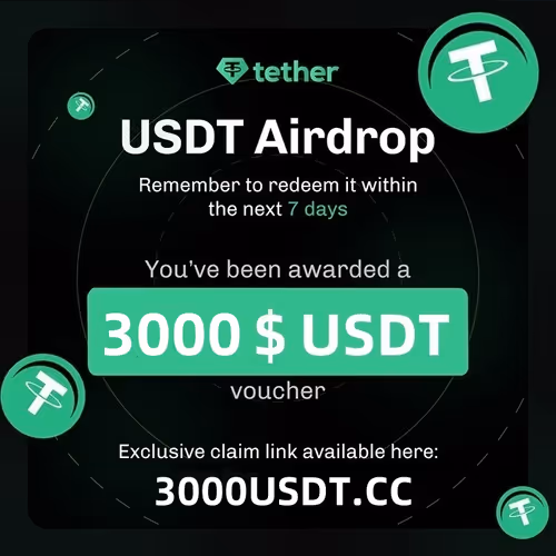 $3000 USDT Airdrop🎁