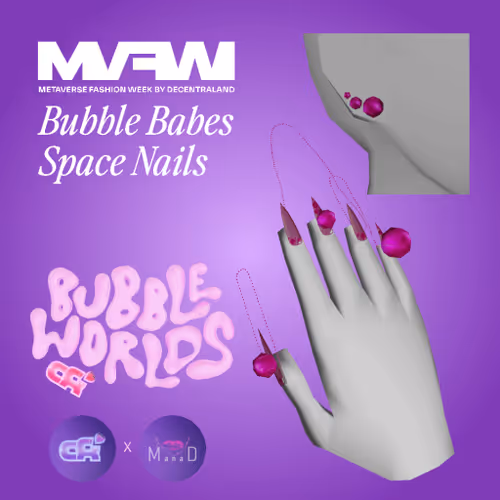 Bubble Babes Space Nails