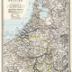 Ancient Belgium-Netherlands Map 1891