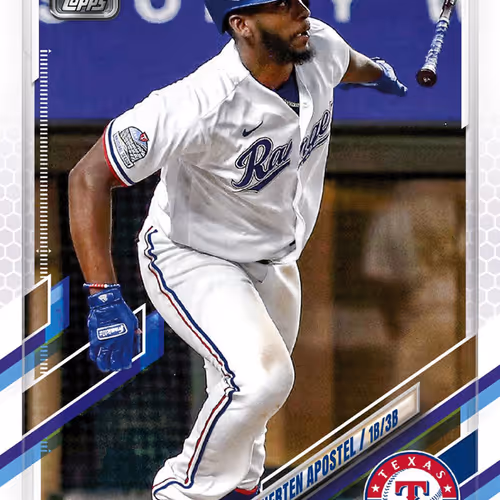 Texas Rangers R Sherten Apostel 1b3b Base Static W