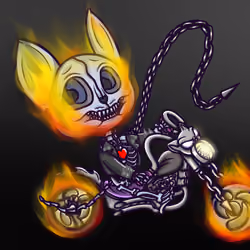 Ghost Skelekat Rider #443