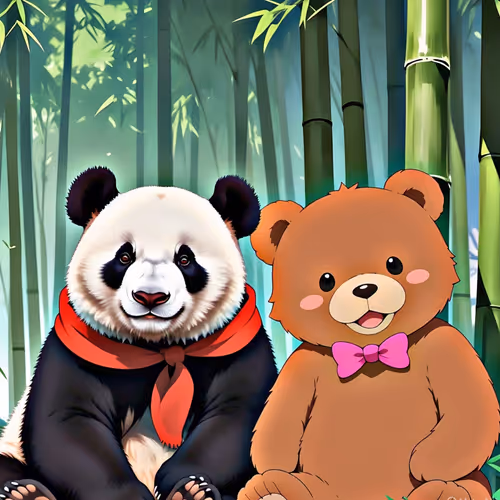 Panda & bear
