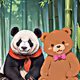 Panda & bear