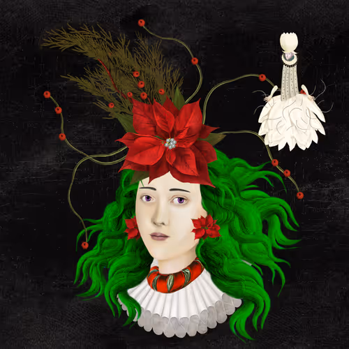Christmas Flower Girl I