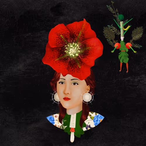 Christmas Flower Girl IV