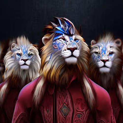 Lions paper house #18