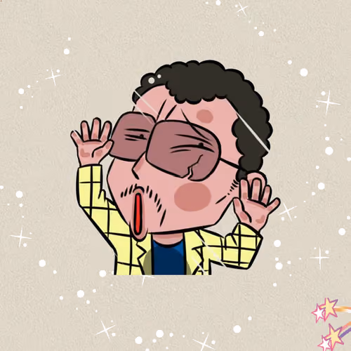 Crooked mouth cartoon #3