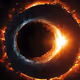 Black Hole eating a sun