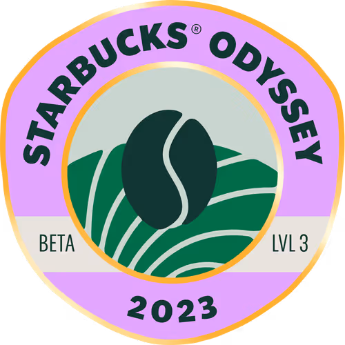 The 2023 Starbucks Odyssey Achievement Stamp Lev 2