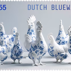Blueware Chickens
