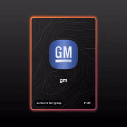 gm - exclusive text group