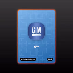 gm - exclusive text group