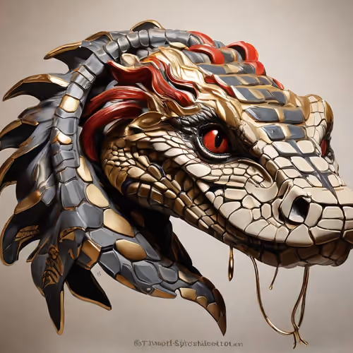 snake head #10