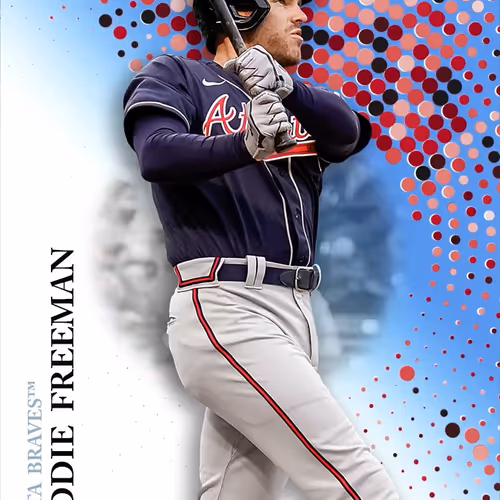Atlanta Braves Tm Freddie Freeman Base Blue 1033 C