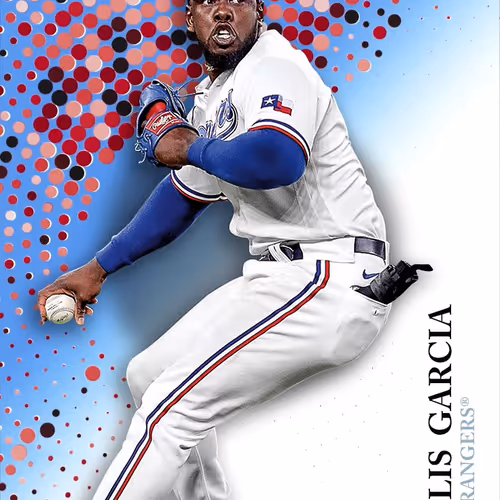 Texas Rangers R Adolis Garcia Base Blue 1058 Commo